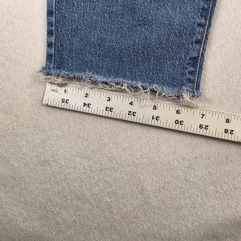 Universal‎ Thread High Rise Slim Straight Jeans Size 12R Blue Stretch Button Fly - Picture 9 of 9